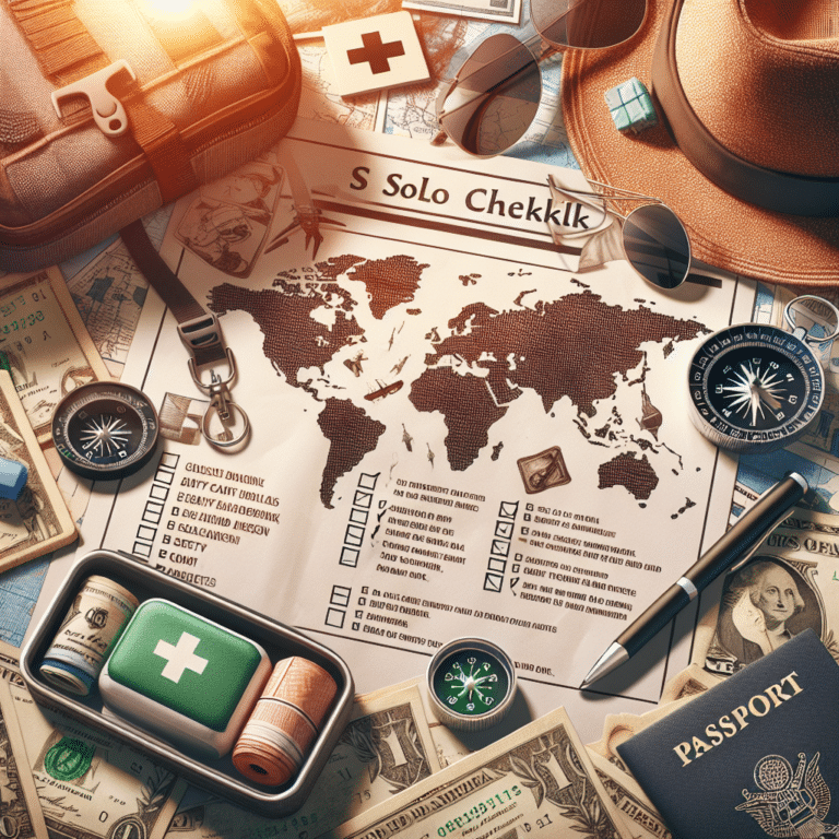 Your Ultimate Checklist for Safe Solo Travels
